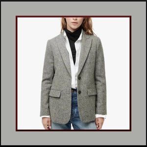 J. Crew Sommerset Blazer/Heather Graphite English Wool Herringbone/Sz 8P